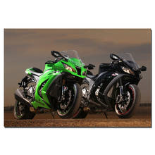 Kawasaki z1000sx pintura decorativa muscular para moto, arte de parede, tela de impressão, músculos, decoração para casa 2024 - compre barato