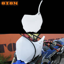 OTOM Motorcycle Front Number Plate For YAMAHA YZ250F YZ450F Off Road Dirt Pit Bike Motocross Enduro Plastic Fender Cover Fairing 2024 - buy cheap