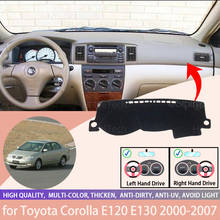 Cubierta antideslizante para salpicadero de Toyota Corolla E120 E130 2000-2007, almohadilla protectora, accesorios para coche, parasol, alfombra 2024 - compra barato