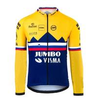 Весенне-летние велосипедные трикотажные изделия 2020 Jumbo Visma TEAM Roglic с длинным рукавом, Мужская велосипедная одежда, велосипедная одежда 2024 - купить недорого