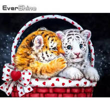 Evershine-Cuadro de animales bordado con diamantes, mosaico de dibujos animados, artesanías 2024 - compra barato
