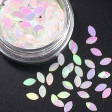 1Pcs 12Ccolor DIY Leaf Shape Nail Glitter Set Powder Laser Sparkly Manicure Nail Art Pigment Silver DIY Nail Art Decoration Kit 2024 - buy cheap