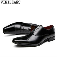 2021 sapatos de couro genuíno dos homens sapatos de casamento sapatos de couro genuíno para homens preto oxford sapatos masculinos clássico italiano zapato de vestir hombre 2024 - compre barato