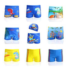 2021 Summer New Boys Swim Trunks Cap Dinosaur Cartoon Kids Beach Swimsuit Baby Swimming Suit Hooded Children Swimwear 0-10Y 2024 - buy cheap