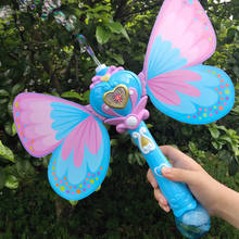 Butterfly Bubble Gun Water Girl Magic Wand Electric Power Bubble Machine Automatic Soap Light Music Kids Outdoor  Toy Gifts 2024 - buy cheap