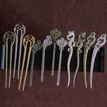 Alloy Hairpin Fashion Retro Style Metal Hair Stick Hollow Flower Vintage Hairwear Women Hair Accessories Styling Tools Ethnic 2024 - купить недорого