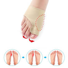 Separador de dedo gordo del pie, Corrector ortopédico para juanetes, calcetines para el cuidado del pie, alivio del dolor, hueso, ajustador de La Manga del pulgar, hallux valgus, 1 par 2024 - compra barato