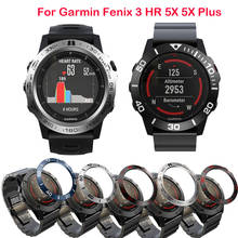 Moldura para garmin fenix, estrutura de metal para relógio inteligente 5/5x/3, moldura de metal, capa adesiva, anéis de proteção anti-arranhão 2024 - compre barato