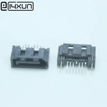 Eclyxun soquete vertical sata 7p 5 peças, interface de disco rígido, conector tipo a 2024 - compre barato