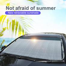 Car Retractable Windshield Cover Anti-UV Sunshade Heat Insulation Front Sun Block Auto Rear Window Foldable Curtain Drop Ship 2024 - buy cheap