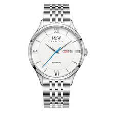 I&W Fashion Automatic Watch Japan Movement MIYOTA 8215 Watch Men Sapphire Waterproof Dual Calendar Stainless Steel Montre Homme 2024 - buy cheap