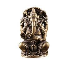 Estatueta de elefante de ganesha indiana, estatueta de escultura, decoração de casa, artesanato, ornamentos de casa feitos à mão 2024 - compre barato