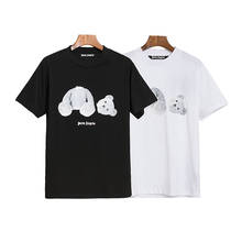 Женская хлопковая футболка с коротким рукавом и круглым вырезом, в стиле хип-хоп 2024 - купить недорого