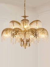 All copper chandelier European crystal luxury atmosphere villa living room dining room bedroom creative chandelier 2024 - buy cheap