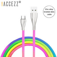 !ACCEZZ 3A Fast Charging USB Cable For iPhone 7 8 11 Pro Max XR X XS Type C For Samsung S7 Xiaomi Micro USB Data Charger Cables 2024 - buy cheap