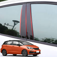 For Honda Fit Jazz 2020 2021 Car Styling PVC Car Window Pillar Trim Sticker Middle BC Column Stickers External Auto Accessories 2024 - buy cheap