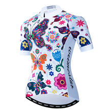 Weimostar Women Cycling Jersey Short Sleeve Flower MTB Bike Jersey Tops Pro Team Bicycle Wear Quick Dry Cycling Shirt Butterfly 2024 - buy cheap