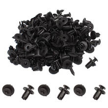 50pcs 6mm Black Hole Dia Black Bumper Fender Fastener Clips Plastic Rivets For Car Rivets Fasteners Clips For Honda Toyota 2024 - buy cheap