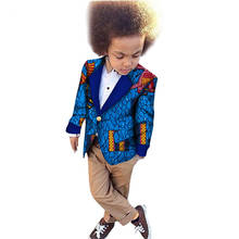 African Clothes 2022 Boy Wax Cotton Coat Children Bazin Riche Dashiki Jacket Robe Africaine Kids Fashion African Dresses Party 2024 - buy cheap
