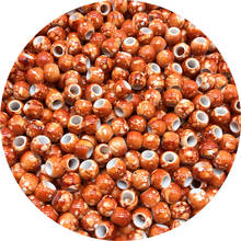 30 unids/lote de cuentas redondas de 12mm con agujero grande para la fabricación de joyas, cuentas acrílicas Multicolor, abalorios sueltos, accesorios para bricolaje de joyería #004 2024 - compra barato