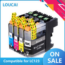 Cartuchos de tinta compatibles para impresora Brother LC 123 MFC J4410DW J4510DW J870DW DCP J4110DW J132W J152W J552DW LC123 XL 123 2024 - compra barato