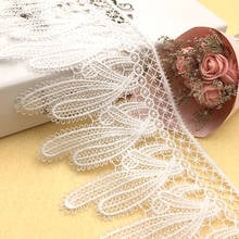 14 Yards 10.5cm Eyelash Milk Fiber Embroidery Lace Fabric Dress Decoration Needlework Sewing DIY Handmade Accessories 264 2024 - buy cheap