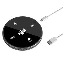 Micrófono de conferencia USB, condensador omnidireccional para ordenador y PC, con botón silencioso para reunión/clase, Plug & Play, nuevo 2024 - compra barato