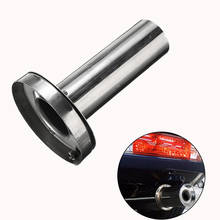 T-304 Stainless Steel Car Tip Stainless Exhaust Muffler Pipe Chrome Trim Modified Insert Removable Silencer round tip muffler 2024 - buy cheap