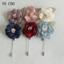 Yo cho buquê de casamento, flor, corsage, broche broche, buzina, buraco botão, planejador de casamento, flor corsage 2024 - compre barato