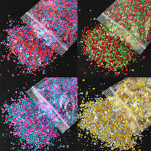 1 saco com glitter redondo misturado 1mm,2mm,3mm, pontos de arco-íris, lantejoulas, glitter brilhante para arte em unhas, decoração artesanal 2024 - compre barato