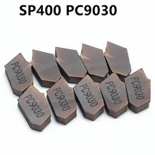 Herramienta de torneado SP400 PC9030, herramienta de torneado de metal de hoja de carburo de alta calidad de 4mm, piezas CNC y herramientas de ranurado, 20 Uds. 2024 - compra barato