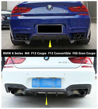 Alerones de labio Raer de fibra de carbono para BMW Serie 6, M6, F13, Coupe F12, Convertible, F06, Gran Coupe, 2011-2020, difusor de parachoques 2024 - compra barato