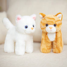 Animal de peluche para gatos, juguete de simulación, lindo gato, decoración para el hogar, regalo de cumpleaños para niñas 2024 - compra barato