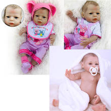 bath toy full silicone reborn baby doll girl Lovely Full Body Silicone Vinyl Realistic Dolls Playmate toys Gift For children 2024 - buy cheap