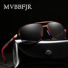 MVBBFJR-gafas de sol polarizadas con montura grande para hombre y mujer, lentes de sol cuadradas de Metal, Estilo Vintage, UV400 2024 - compra barato
