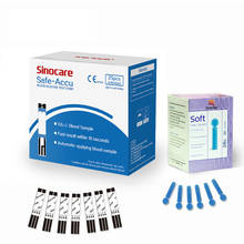 Test Medical Diabetes 400/300/200/100PCS /50 Sinocare Safe-Accu Blood Glucose Test Strips and Lancets 2024 - buy cheap