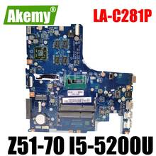 Z51-70 motherboard For Lenovo Z51-70 motherboard AIWZ0/Z1 LA-C281P Rev1.0 I5 Test original mainboard work 100% 2024 - buy cheap