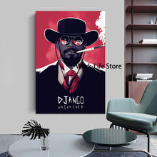 Quentin Tarantino Django SIN Cadena, pintura de película clásica, póster artístico, lienzo, decoración del hogar, imagen, Impresión de pared 2024 - compra barato