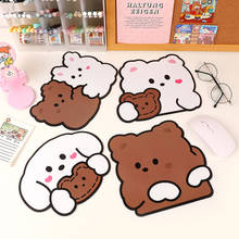 1pc Kawaii Mouse Pad Cute Bear Lovely Animal Computer Pad Desk Mat Pads Office Home Decoration Cup Desktop Rubber Mat Antislip 2024 - buy cheap