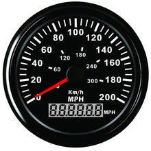 Velocímetro gps digital, 85mm, 300 m/h, medidor de velocidade com luz de fundo vermelho para carro, barco, motocicleta, caminhão, iate, 12v/24v 2024 - compre barato