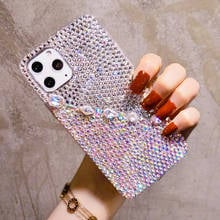 Full Diamond Bling Glitter Back Cover For iPhone 11 Pro MAX X XR XS 6 6S 7 8 Plus SE 2020 Case Luxury Shiny Rhinestone Fashion 2024 - buy cheap