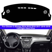 Cubierta de salpicadero de coche, alfombrilla para salpicadero de Citroen c-elysee 2014, 2015, 2016, 2017, 2018, 2019 2024 - compra barato