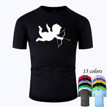 Camiseta de algodón con cuello redondo Unisex, camisa de manga corta con diseño de Ángel, diosa del amor, Cupido, informal, de verano, m02001 2024 - compra barato