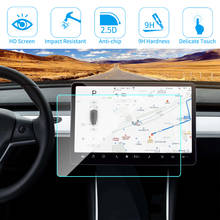 Защитная пленка для сенсорного экрана с центром управления, автомобильный навигационный сенсорный экран, закаленное стекло, протектор для Tesla, модель 3 2024 - купить недорого
