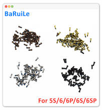 BaRuiLe-tornillo inferior para conector de muelle Pentalobe, piezas de repuesto para iPhone 7, 8, X, 5, 5S, tornillos de cubierta trasera para 6, 6S Plus, 400 Uds. 2024 - compra barato