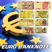 Set of Metal Color Gold Plated EURO BANKNOTES 8 pcs 5, 10, 20, 50, 100, 200, 500 Euro,One Million Gold Banknote 2024 - buy cheap