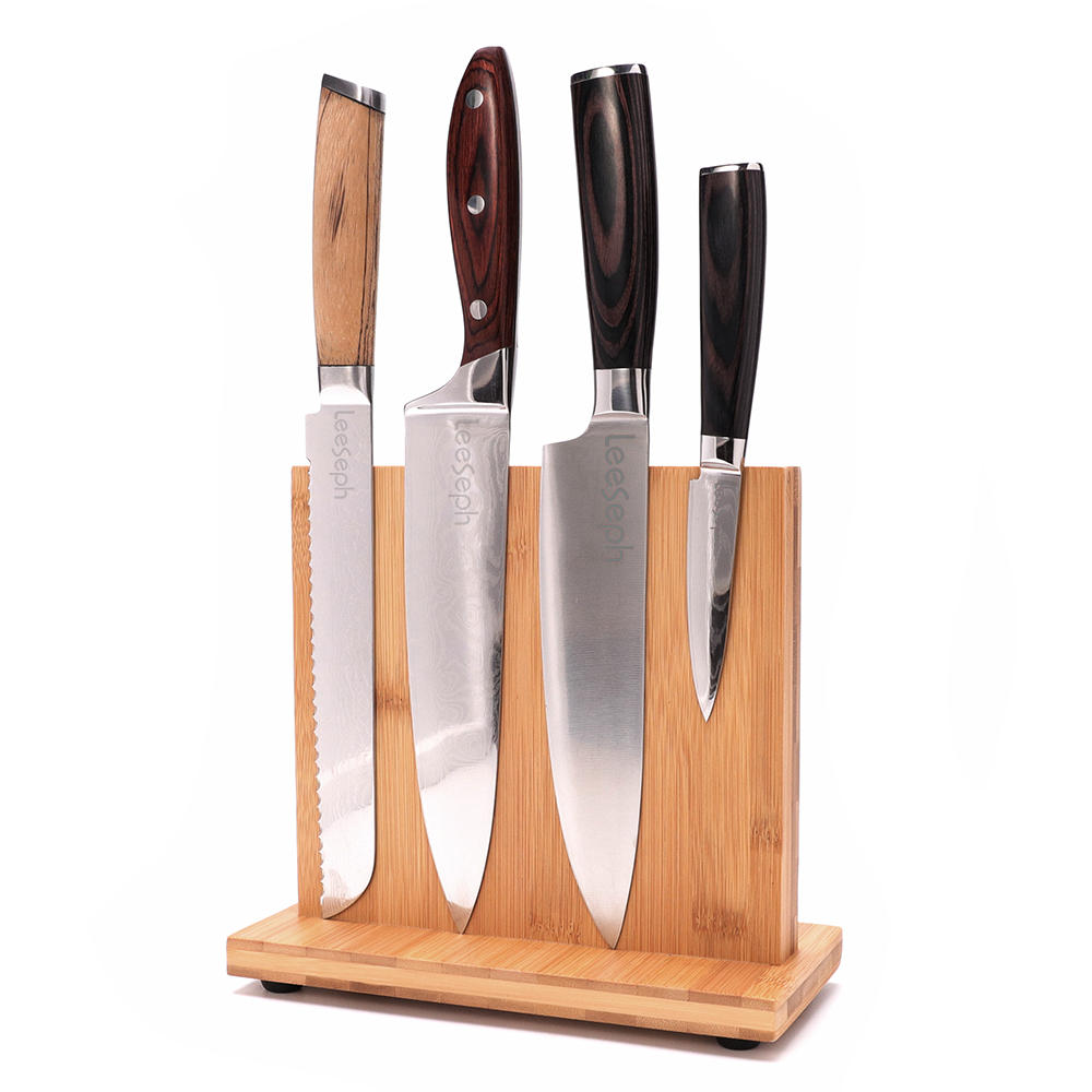 soporte magnético de madera en ambos lados bloque XL para cuchillos con imanes extra fuertes QUINTESSIO Bloque magnético para cuchillos sin cuchillos soporte magnético para cuchillos de cocina