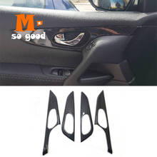 2015 16 17 18 19 2020 Inner Door Handle Bowl Cover Trim ABS Carbon fiber for Nissan Qashqai J11 Sport Rogue Interior Mouldings 2024 - compre barato