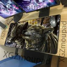 XGZ-alfombrilla de ratón grande HD con diseño de animales, alfombrilla de goma Natural antideslizante con borde de bloqueo negro exquisito, para mesa de ordenador en casa, Xxl 2024 - compra barato