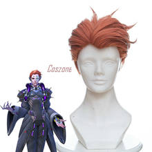 33cm Game OW Moira Cosplay Short Heat Resistant Synthetic Hair Wigs+Free Wig Cap 2024 - buy cheap